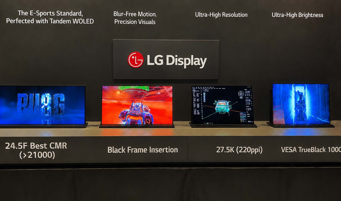 이달 대만 타이베이에서 열린 컴퓨텍스 2026에서 소개된 LG디스플레이 모니터용 W-OLED 차세대 기술. 〈사진 LG디스플레이〉